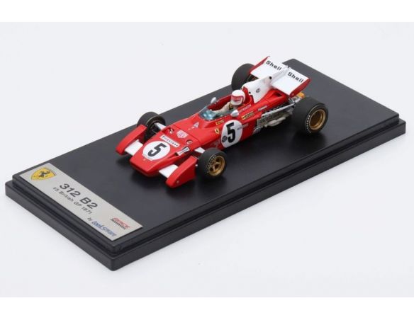 LOOKSMART LSRC027 FERRARI 312 B2 N.5 BRITISH GP 1971 CLAY REGAZZONI 1:43 Modellino