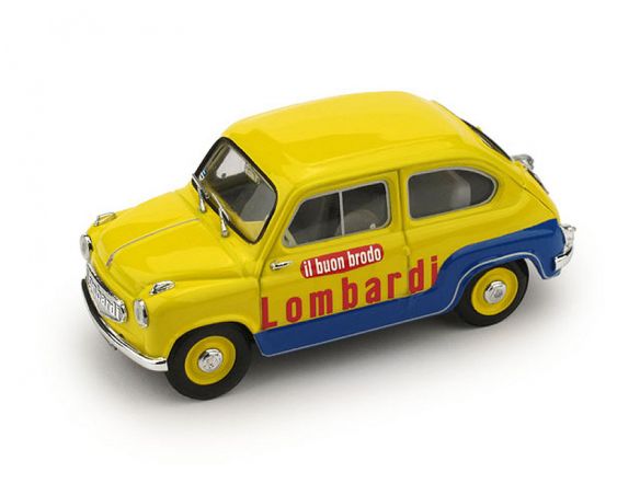 BRUMM BM0583 FIAT 600 1.a SERIE VEICOLO COMMERCIALE BRODO LOMBARDI 1:43 Modellino