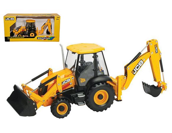 BRITAINS LC42702 JCB 3CX BACKHOE LOADER 1:32 Modellino