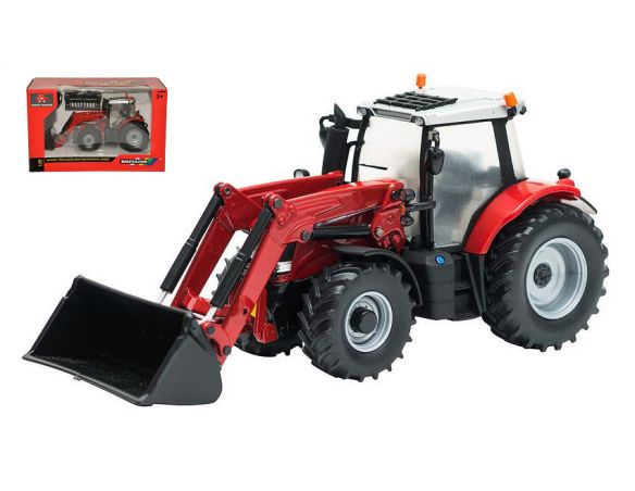 BRITAINS LC43082 MASSEY FERGUSON 6616 TRACTOR WITH FRONT LOADER 1:32 Modellino