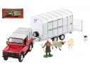 BRITAINS LC43138 LAND ROVER FARMER SET 1:32 Modellino