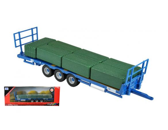 BRITAINS LC43218 RIMORCHIO KANE BALE TRAILER 1:32 Modellino