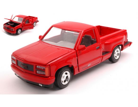 MOTORMAX MTM73204R GMC SIERRA GT PICK UP 1992 RED 1:24 Modellino