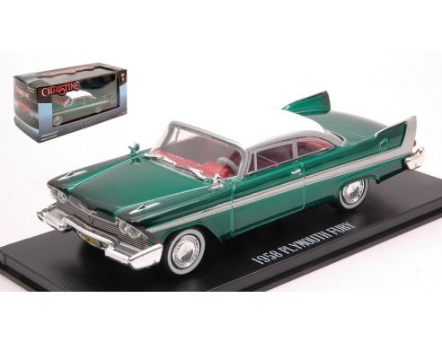 GREENLIGHT GREEN86529GR PLYMOUTH FURY 1958 CHRISTINE GREEN VERSION 1:43 Modellino