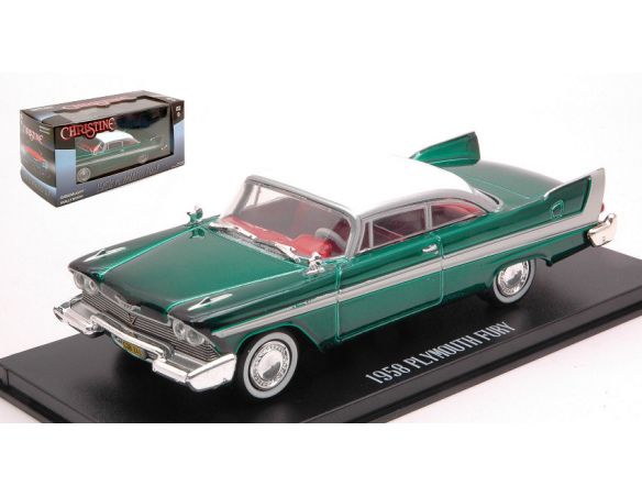 GREENLIGHT GREEN86529GR PLYMOUTH FURY 1958 CHRISTINE GREEN VERSION 1:43 Modellino
