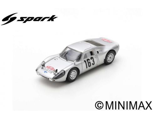 SPARK MODEL S0906 PORSCHE 904 CARRERA GTS N.163 RALLY MONTE CARLO 1965 TOIVONEN-JARVI 1:43 Modellino