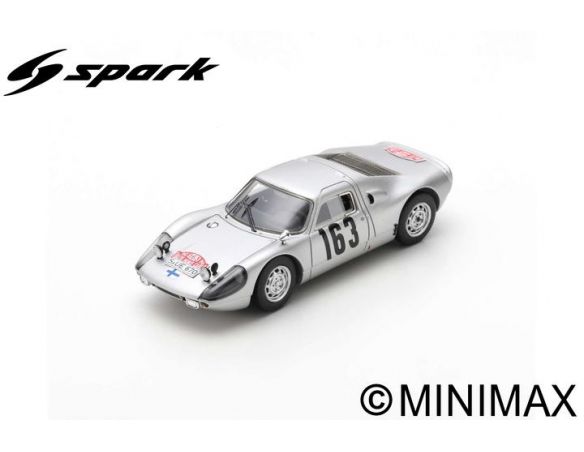 SPARK MODEL S0906 PORSCHE 904 CARRERA GTS N.163 RALLY MONTE CARLO 1965 TOIVONEN-JARVI 1:43 Modellino
