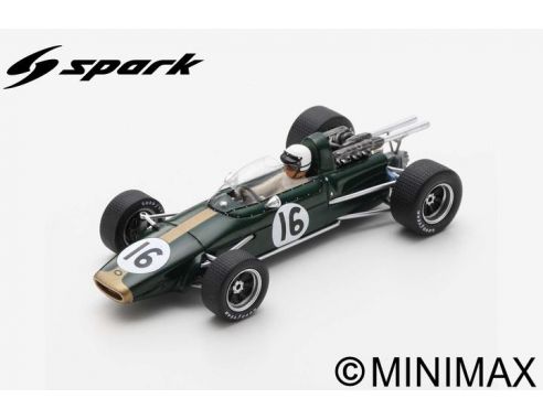 SPARK MODEL S5264 BRABHAM BT24 J.BRABHAM 1967 N.16 PRACTICE ITALIAN GP 1:43 Modellino