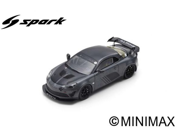 SPARK MODEL S6180 ALPINE GT4 GOODWOOD 2019 GUN METAL 1:43 Modellino
