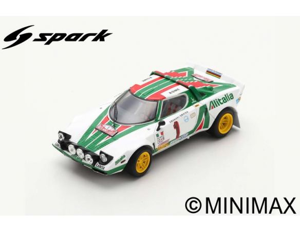 SPARK MODEL S9090 LANCIA STRATOS HF N.1 WINNER RALLY MONTE CARLO 1977 MUNARI-MAIGA 1:43 Modellino