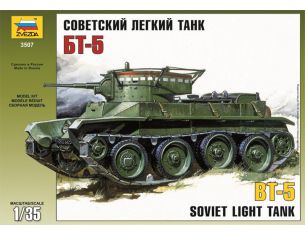 ZVEZDA Z3507 SOVIET LIGHT TANK BT 5 KIT 1:35 Modellino