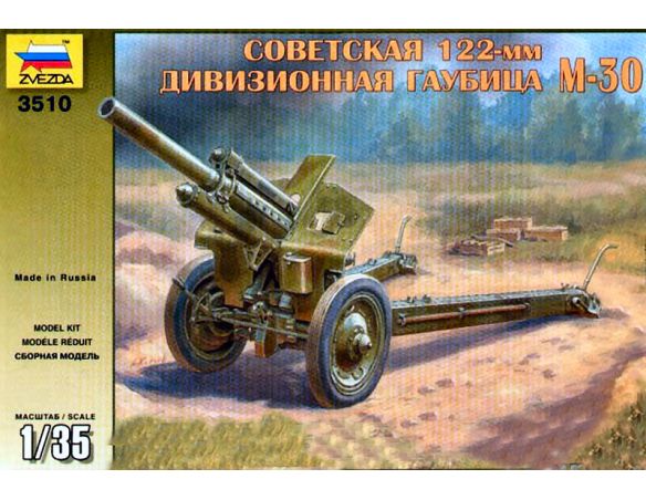 ZVEZDA Z3510 SOVIET M-30 HOWITZER GUN KIT 1:35 Modellino