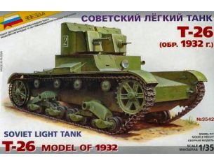 ZVEZDA Z3542 SOVIET TANK T-26 KIT 1:35 Modellino