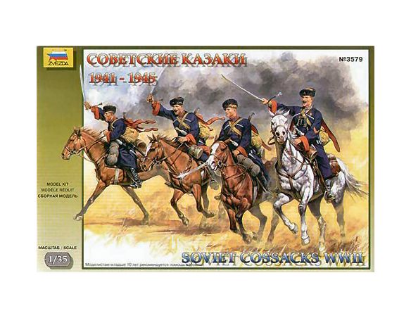 ZVEZDA Z3579 SOVIET COSSACKS WW II KIT 1:35 Modellino