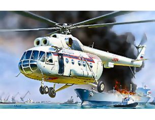 ZVEZDA Z7254 MIL MI 8 RESCUE HELICOPTER KIT 1:72 Modellino