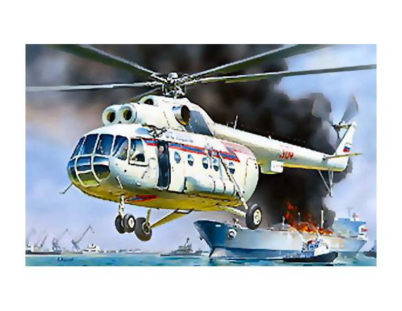 ZVEZDA Z7254 MIL MI 8 RESCUE HELICOPTER KIT 1:72 Modellino