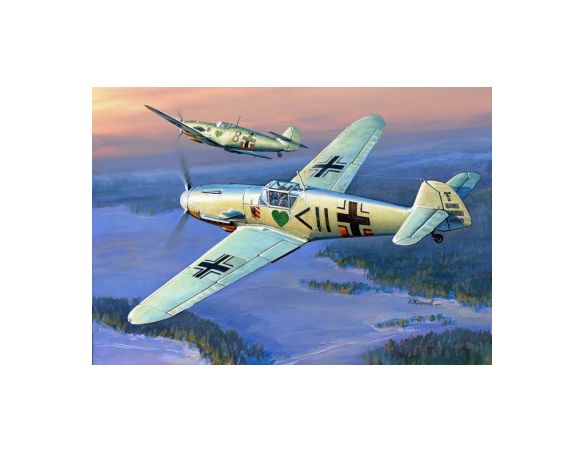 ZVEZDA Z7302 MESSERSCHMITT BF 109 F-2 KIT 1:72 Modellino