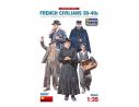 MINIART MIN38037 FRENCH CIVILIANS 30-40s KIT 1:35 Modellino