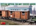 MINIART MIN39002 RUSSIAN IMPERIAL RAILWAY COWERED WAGON KIT 1:35 Modellino