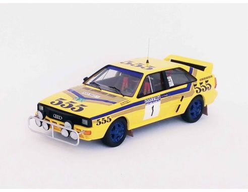 TROFEU TFRRMRS02 AUDI QUATTRO N.1 1st HONG KONG-BEIJING 1986 BLOMQVIST-BERGLUND 1:43 Modellino