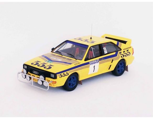 TROFEU TFRRMRS02 AUDI QUATTRO N.1 1st HONG KONG-BEIJING 1986 BLOMQVIST-BERGLUND 1:43 Modellino