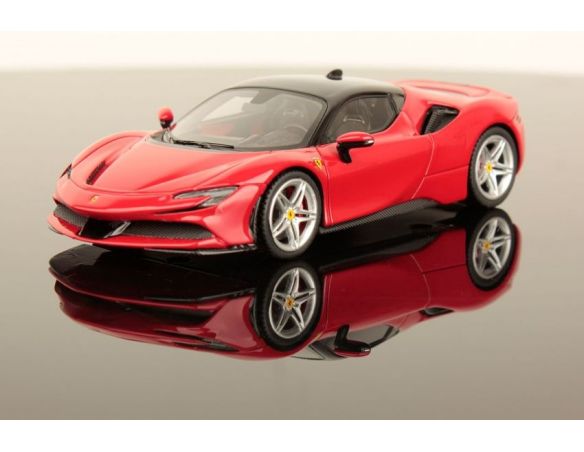 LOOKSMART LS504A FERRARI SF 90 STRADALE ROSSO CORSA/NERO 1:43 Modellino