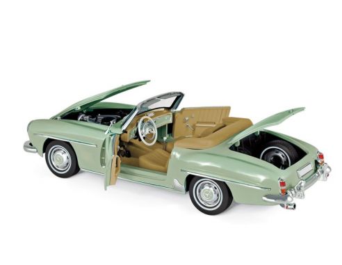 NOREV NV183401 MERCEDES 190 SL 1957 LIGHT GREEN METALLIC 1:18 Modellino