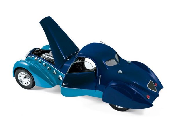 NOREV NV184696 PEUGEOT 302 DARL MAT COUPE  1937 DARK & CLEAR BLUE 1:18 Modellino
