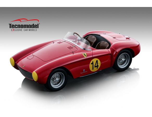 TECNOMODEL TMD18142B FERRARI 500 MONDIAL N.14 10th 12 H SPA 1954 H.ROOSDORP 1:18 Modellino