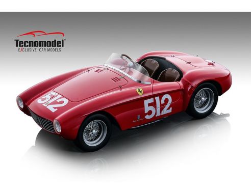 TECNOMODEL TMD18142C FERRARI 500 MONDIAL N.512 15th MM 1954 STERZI-ROSSI 1:18 Modellino