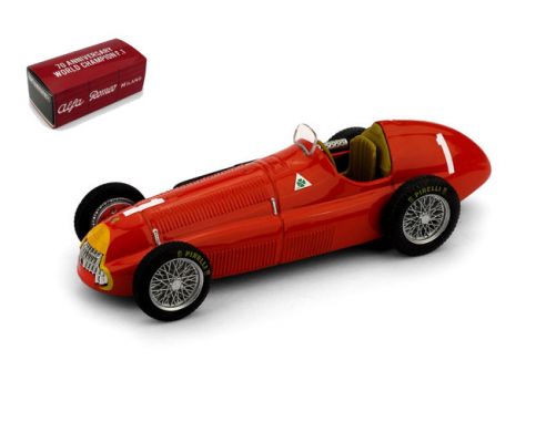 BRUMM BM0036C ALFA ROMEO 158 JUAN MANUEL FANGIO 1950 N.1 BRITAIN GP LIM.70 PCS 1:43 Modellino
