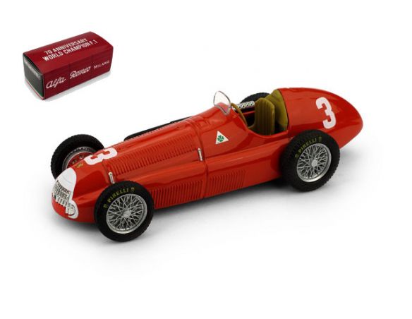 BRUMM BM0036D ALFA ROMEO 158 LUIGI FAGIOLI 1950 N.3 2nd BRITAIN GP LIM.70 PCS 1:43 Modellino