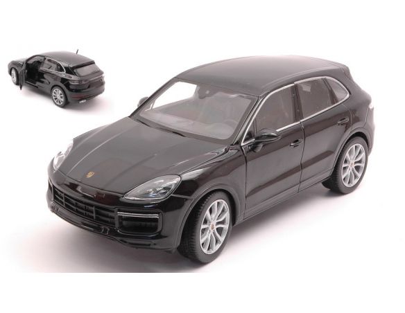 WELLY WE24092BK PORSCHE CAYENNE TURBO 2018 BLACK 1:24 Modellino