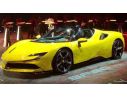 LOOKSMART LS504B FERRARI SF 90 STRADALE GIALLO MODENA/NERO 1:43 Modellino