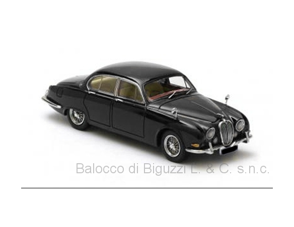 NEO SCALE MODELS NEO45397 JAGUAR S-TYPE BLACK 1965 1:43 Modellino