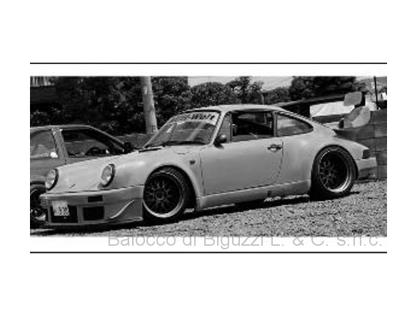 IXO MODEL MOC208 PORSCHE RWB 930 GREEN WITH BLACK WHEELS RIM 1:43 Modellino