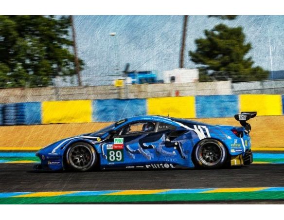 LOOKSMART LS18LM018 FERRARI 488 GTE RISI COMP.N.89 LM 2019 DERANI-GOUNON-JARVIS 1:18 Modellino