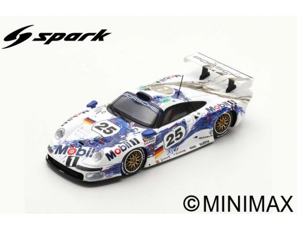 SPARK MODEL S5602 PORSCHE 911 GT1 N.25 2nd LM 1996 STUCK-WOLLEK-BOUTSEN 1:43 Modellino