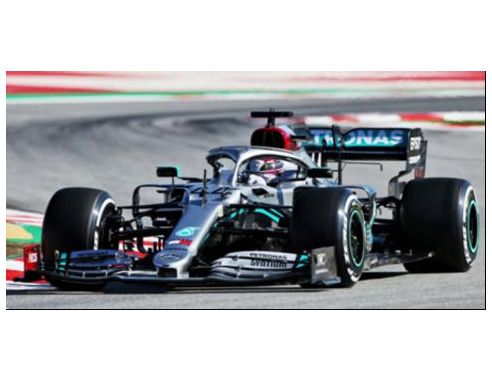 SPARK MODEL S6450 MERCEDES F1 W11 LEWIS HAMILTON 2020 N.44 BARCELONA TEST 1:43 Modellino