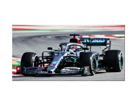SPARK MODEL S6450 MERCEDES F1 W11 LEWIS HAMILTON 2020 N.44 BARCELONA TEST 1:43 Modellino
