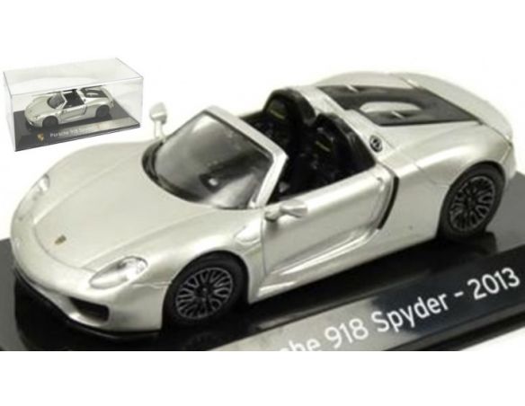 EDITORIA ATLMK09 PORSCHE 918 SPYDER 2013 SILVER 1:43 Modellino