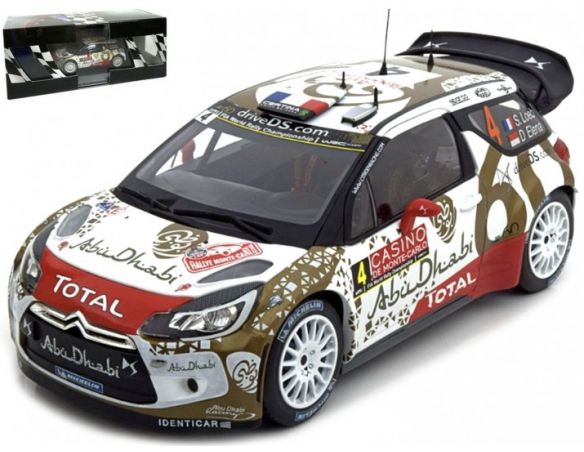 EDITORIA ATLRD6 CITROEN DS3 WRC N.4 MONTE CARLO 2015 LOEB-ELENA 1:43 Modellino