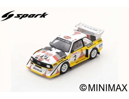 SPARK MODEL S5190 AUDI SPORT QUATTRO S1 E2 N.2 4th MONTE CARLO 1986 W.ROHRL-C.GEISTDORFER Modellino