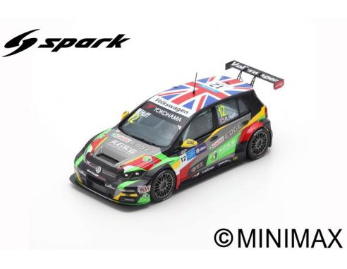 SPARK MODEL SA207 VW GOLF GTI TCR N.12 2nd RACE 3 WTCR MACAU G.RACE 2018 ROB HUFF 1:43 Modellino