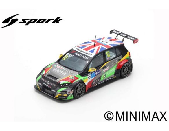 SPARK MODEL SA207 VW GOLF GTI TCR N.12 2nd RACE 3 WTCR MACAU G.RACE 2018 ROB HUFF 1:43 Modellino