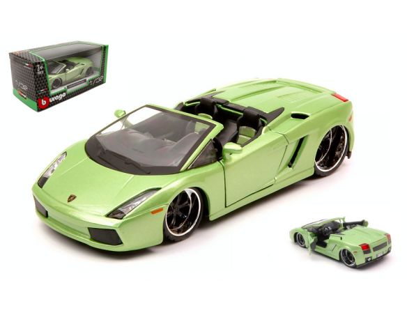 BBURAGO BU43051 LAMBORGHINI GALLARDO SPYDER GREEN 1:32 Modellino