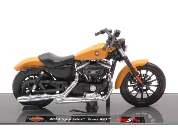 MAISTO MI19137 HARLEY DAVIDSON SPORTSTER IRON 883 2014 BEIGE 1:18 Modellino