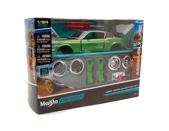 MAISTO MI39094 FORD MUSTANG GT 1967 KIT 1:24 Modellino