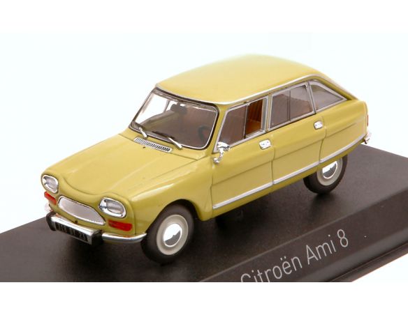 NOREV NV153538 CITROEN AMI 8 CLUB 1970 CALABRE YELLOW 1:43 Modellino