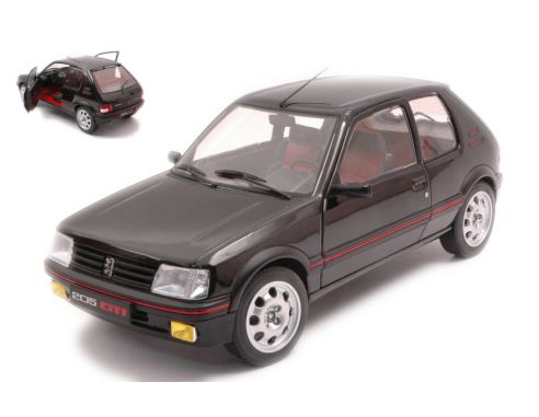 SOLIDO SL1801707 PEUGEOT 205 GTI 1.9L MK2 1990 ONYX BLACK 1:18 Modellino